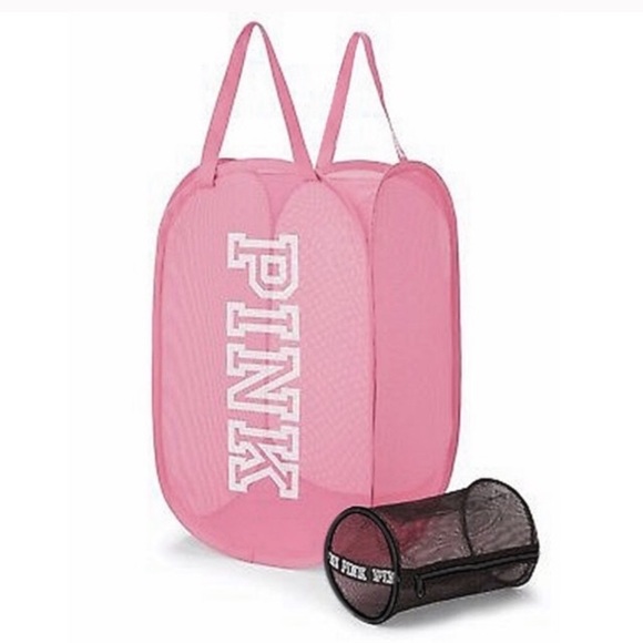 Vs PINK LAUNDRY Mesh Tote Basket Bag - Picture 3 of 5